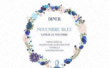 DÎNER NOVEMBRE BLEU